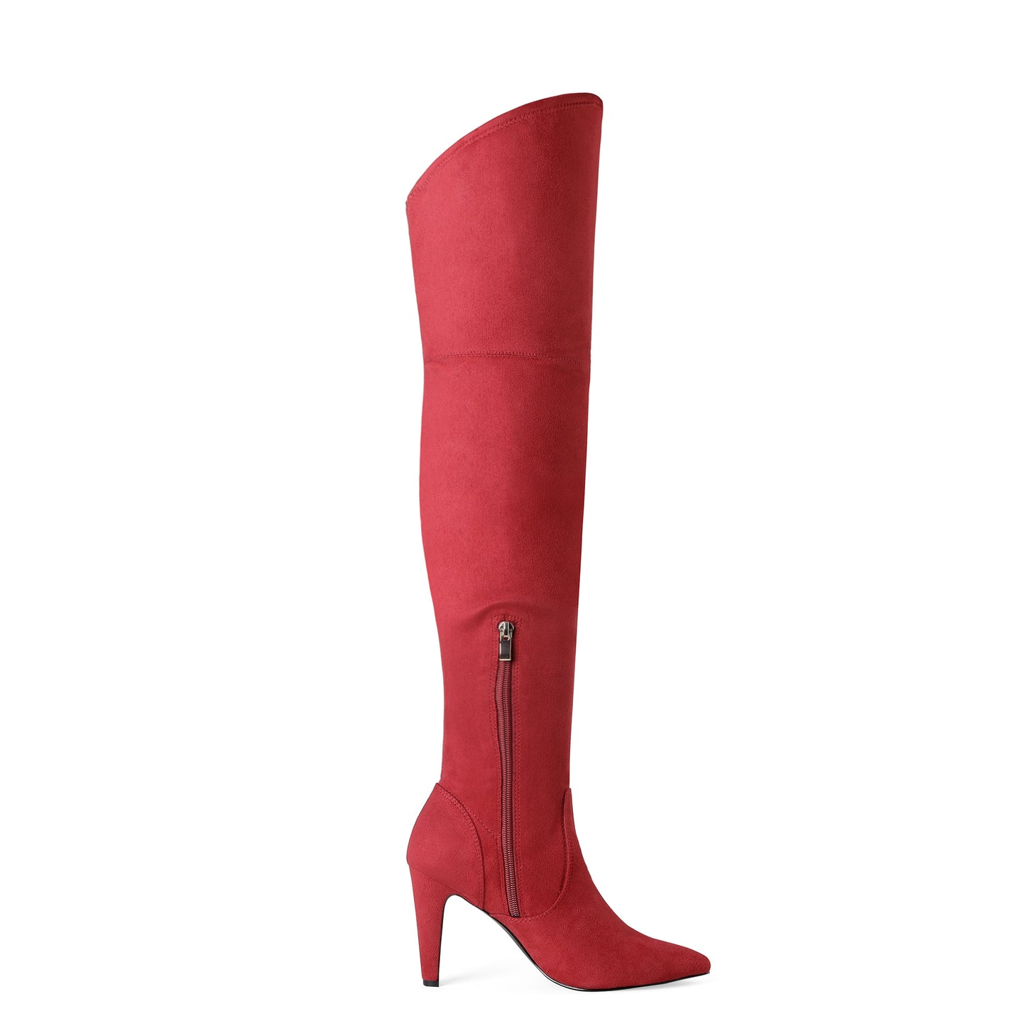 Women'S Thigh High Boots Over The Knee Heels Long Sexy Pointed Toe Boots