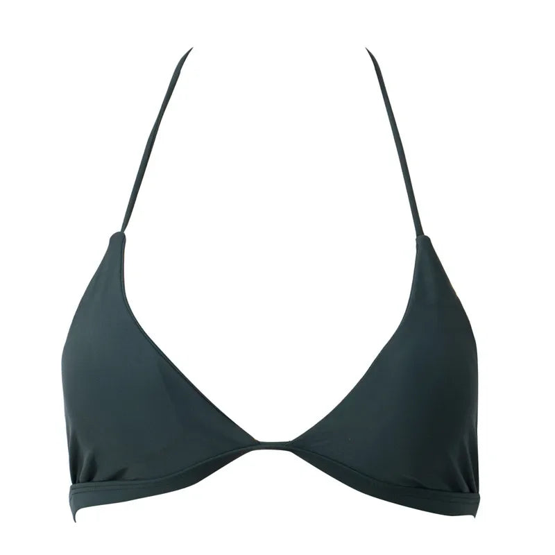 Women Bikini Tops Swimsuit Separates Bikini Bra Padded Solid Bandeau Push Up Bikini 2024 Women Swimsuits