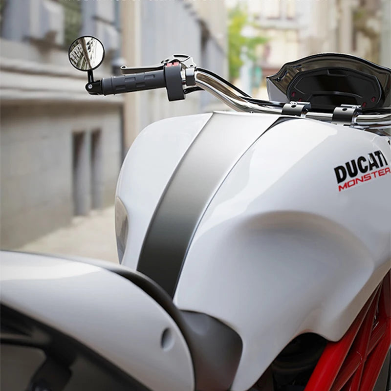 Motorcycle Handlebar Rearview Mirror Handlebar Extended Rear View Mirror Small Mirror Blind Spot Wide View Safety Turning Mirror