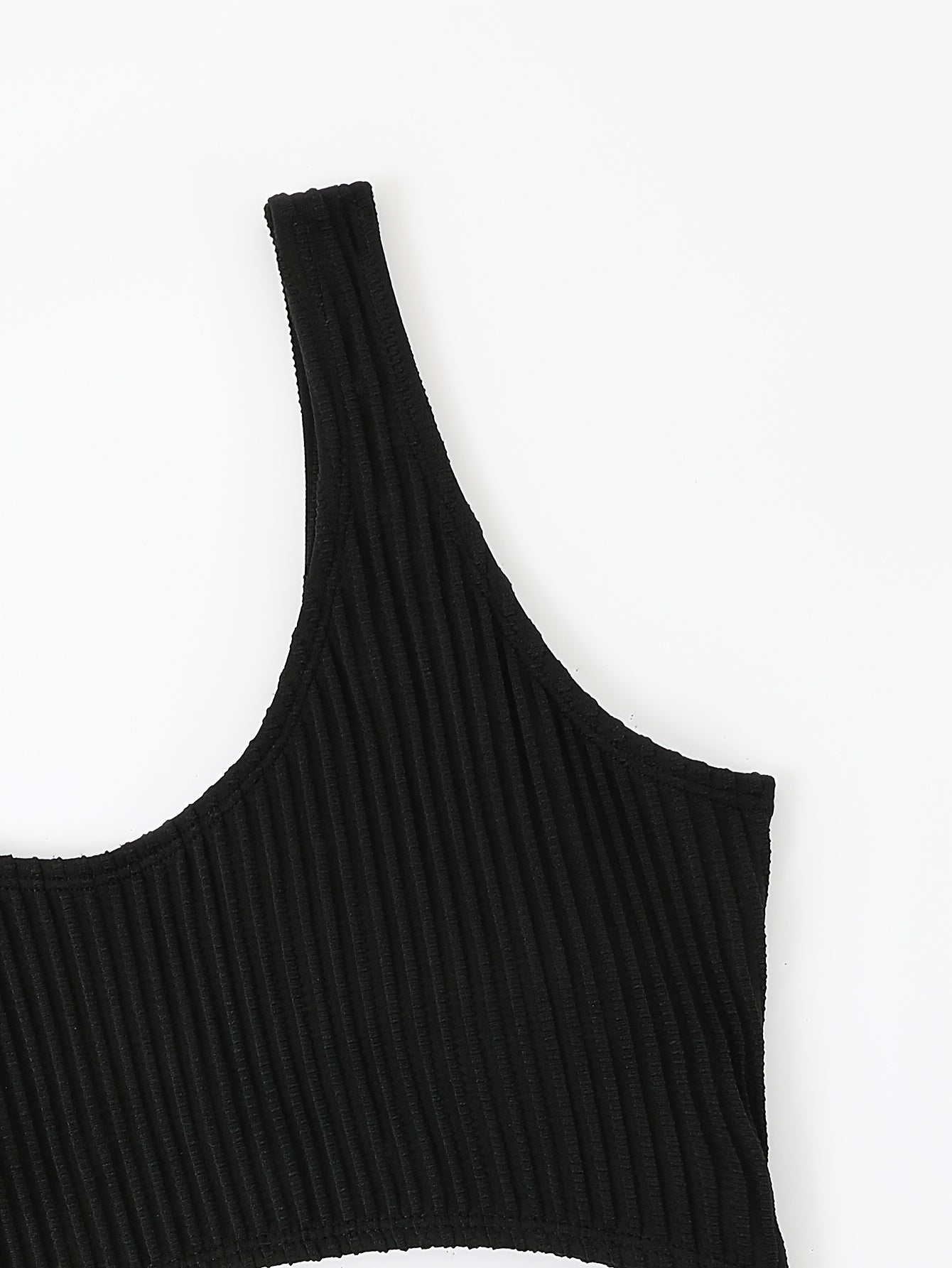 White Off the Shoulder One Piece Swimsuit - High Cut, Hollow Out, High Stretch, Sexy Polyester Knit Fabric - Solid Color, No Printing, Sheer-Free, Womens Swimwear & Clothing