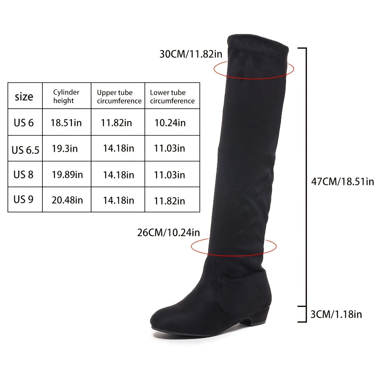 Women's Boots High Boots Flat Low Heels Long Boots