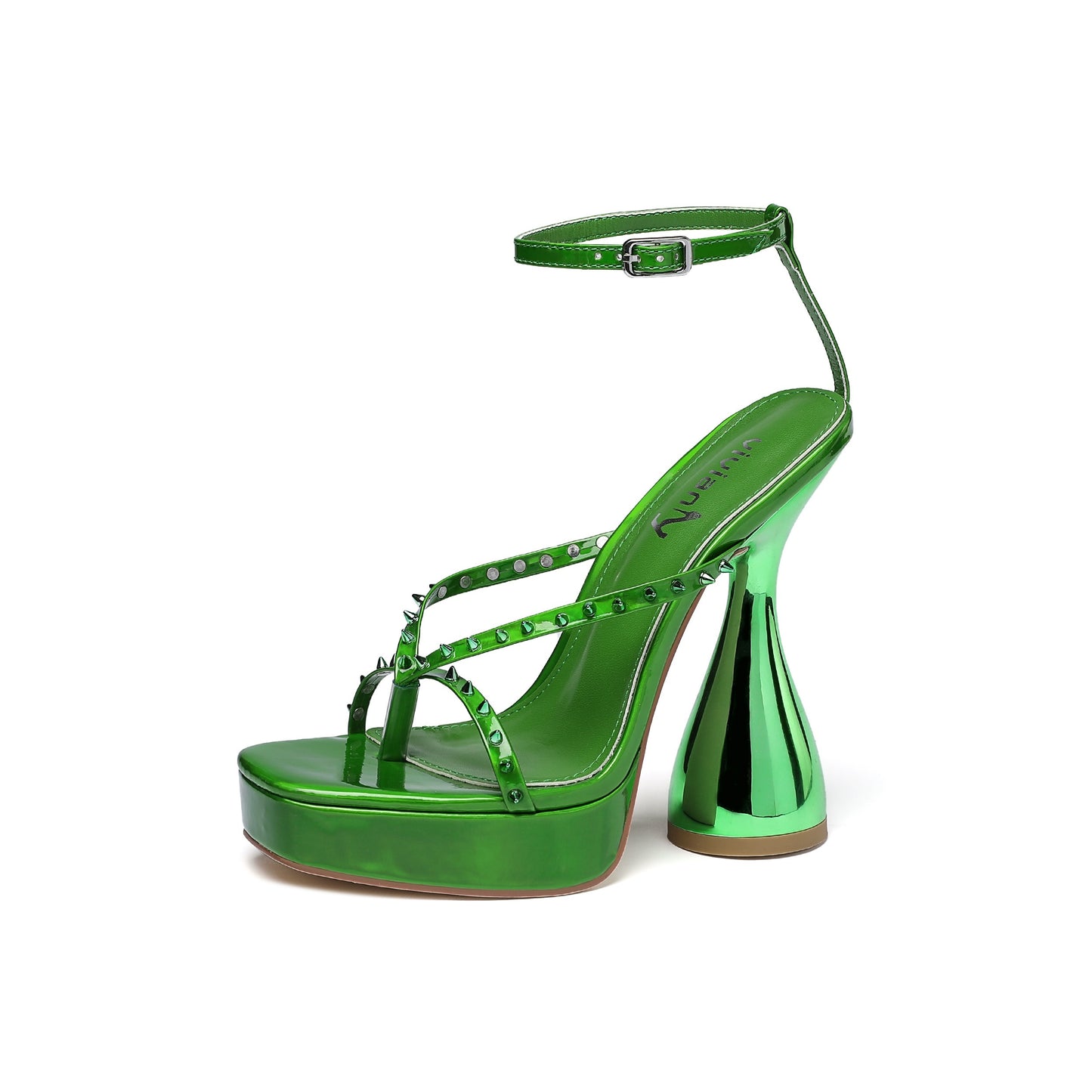 vivianly Elegant Square Toe Platform High Heels Ankle Strap Chunky Block Heel Sandals - Lace Up, Synthetic Leather Upper, Rubber Sole, All-Season Wear - North America Special Project