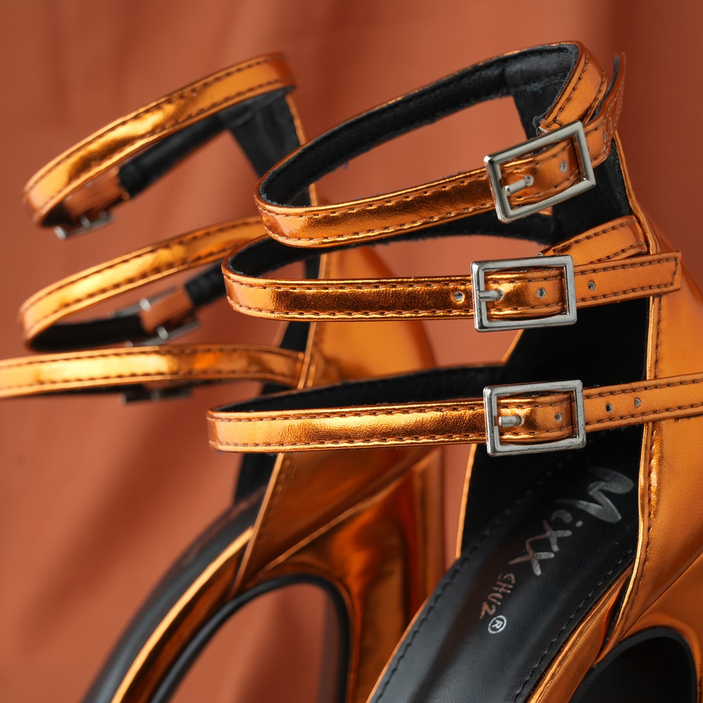 6 Inches Chunky Platform Heels For Women Block High Heels Ankle Buckle Sandals Pumps
