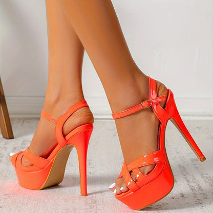 Steel Pipe Dance Thin Heel European and American Nude Color Beautiful High Heels High Heels Sandals Waterproof Platform