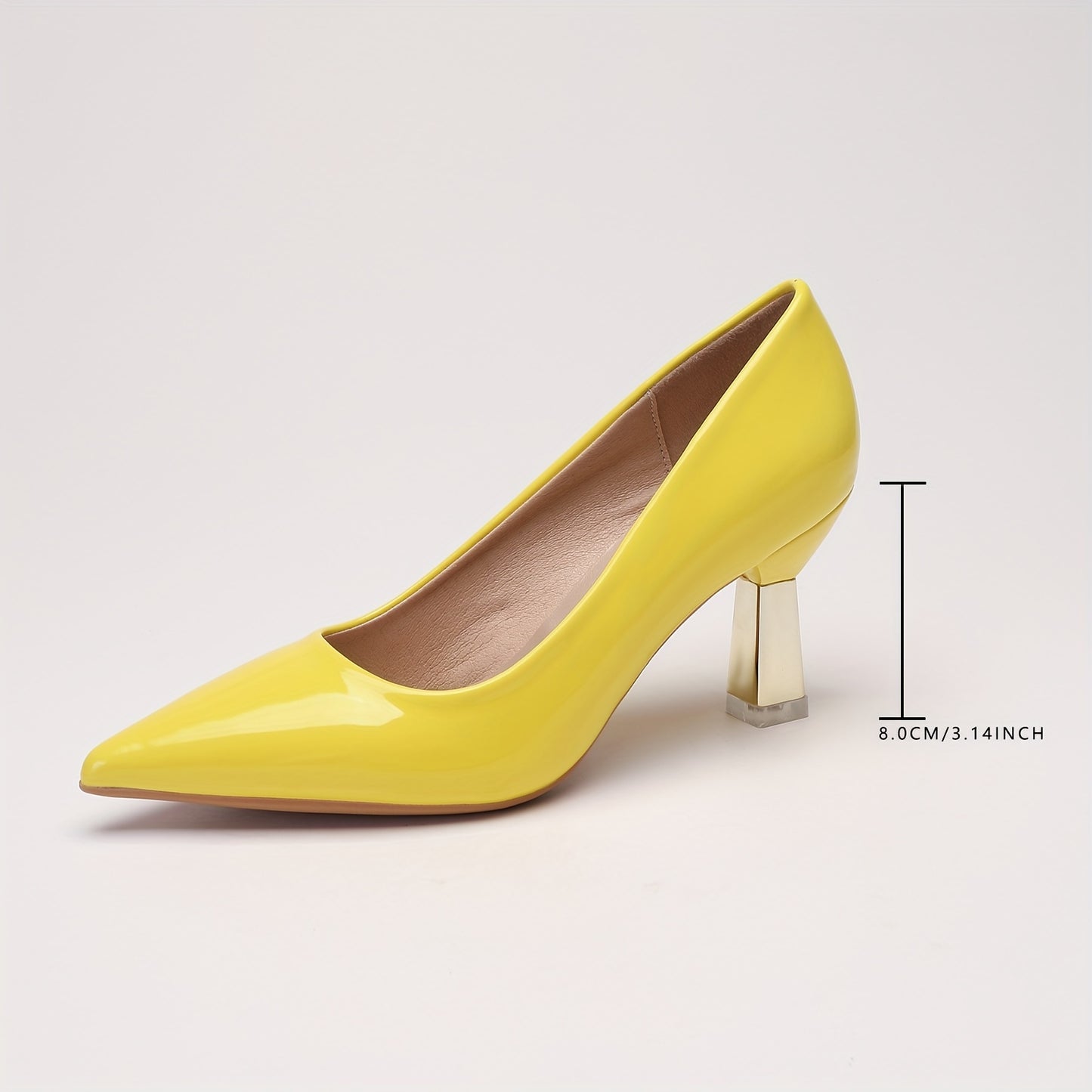 Women's Fashion High Heels, Solid Color Pointed Toe Dress Pumps, Stylish Party & Banquet Shoes