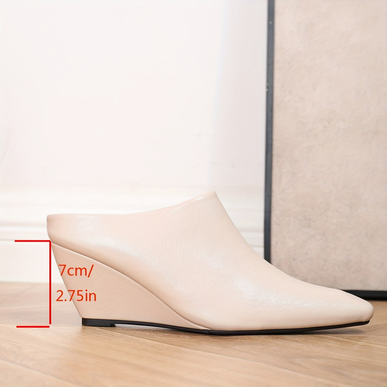 Women's Fashionable Slip-On Mules - Square Toe, Chunky Heel, Versatile Slides in Burgundy, Beige, and Black, Lightweight Synthetic Cover, All-Season Wear, Casual Chic Heels | Slipon High Heels | Durable TPU Sole
