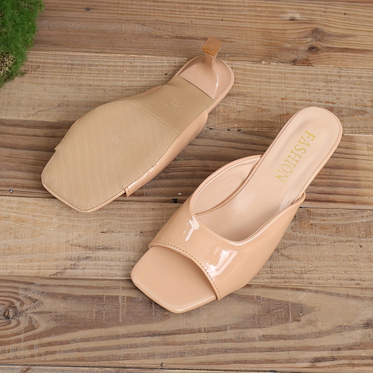 Elegant Stiletto Heels - Single-Tone, High Heel, Classic Square Toe, Easy Slip-On Design, Sophisticated Style - Womens Fashionable Dress Pumps for Formal Occasions