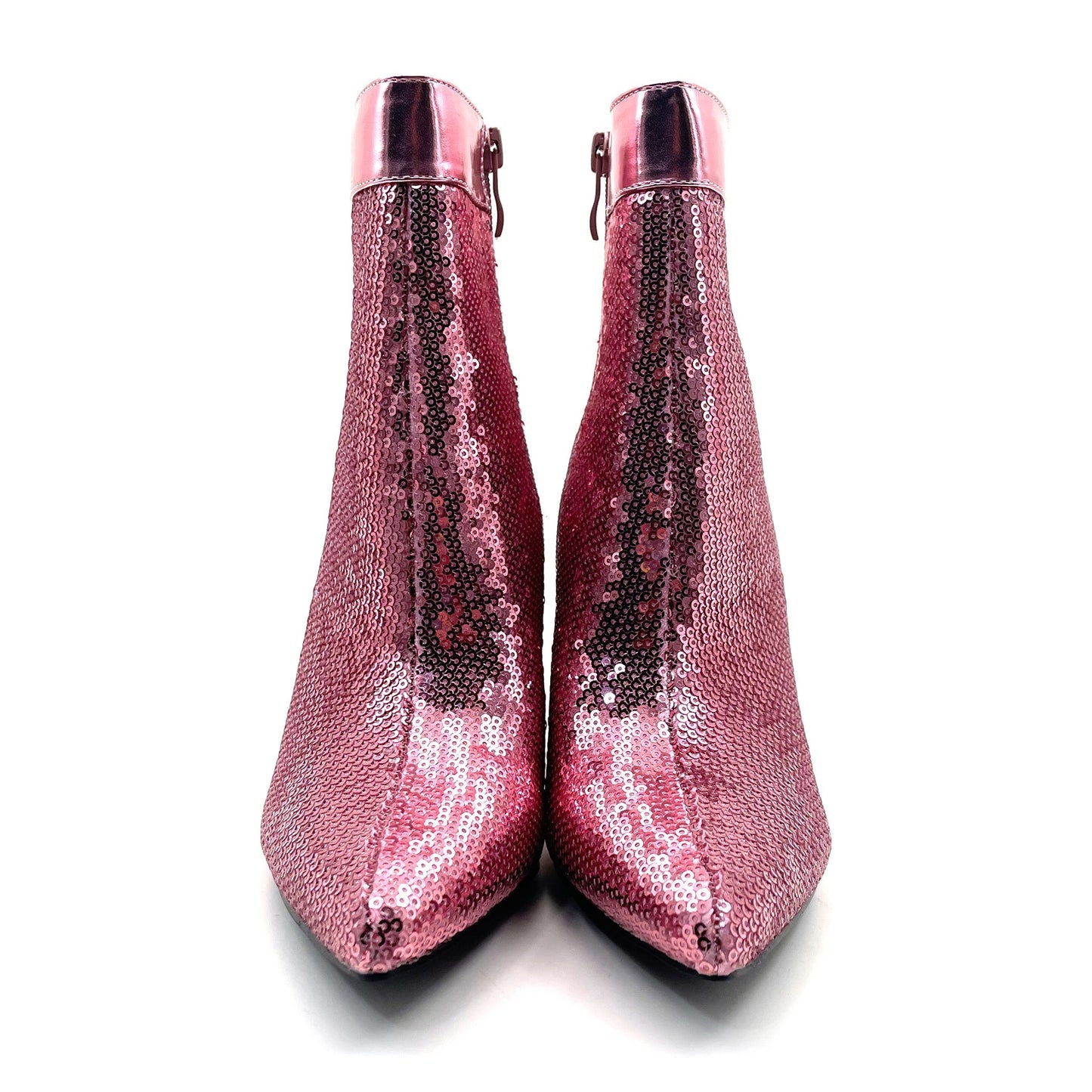 Rhinestone Cowboy Boots Sparkly Ankle Cowgirl Booties For Women Pointed Toe Side Zipper Western Glitter Mid Calf Short Fashion Boots With Diamond Stiletto Heels For Party Wedding Casual