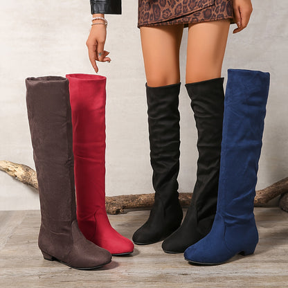 Women's Boots High Boots Flat Low Heels Long Boots