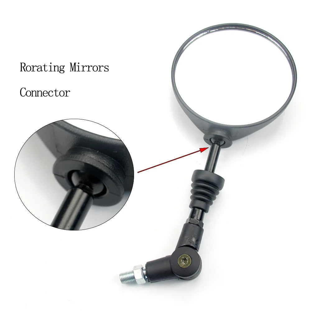 2pcs Foldable Round 10MM Scooter Rear Mirror for KTM Mirror Motocross Accessories for Bike Rearview Motorcycle Mirrors