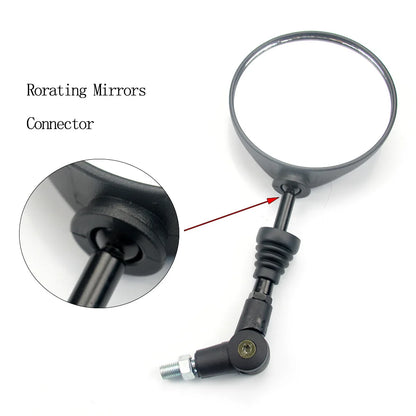 2pcs Foldable Round 10MM Scooter Rear Mirror for KTM Mirror Motocross Accessories for Bike Rearview Motorcycle Mirrors
