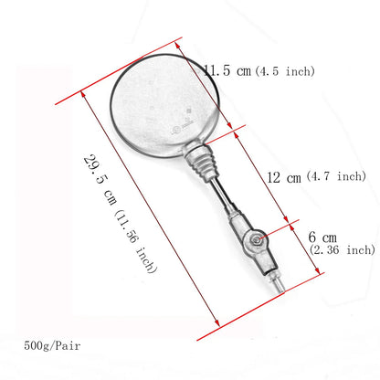 2pcs Foldable Round 10MM Scooter Rear Mirror for KTM Mirror Motocross Accessories for Bike Rearview Motorcycle Mirrors