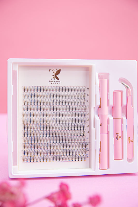 💫 Prethereal Classic Cluster Lashes – Bare Beauty Set 💫