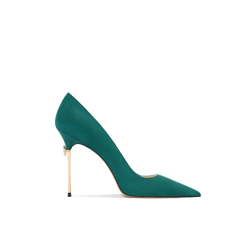 Autumn High Quality Women's High Heels Classic Pointed Women's Pumps Fashion Slim Heels Office Single Shoes Sexy slim high heels