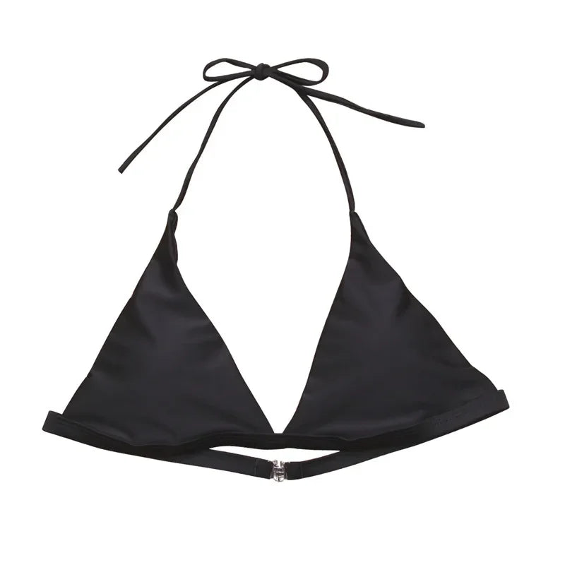 Women Bikini Tops Swimsuit Separates Bikini Bra Padded Solid Bandeau Push Up Bikini 2024 Women Swimsuits