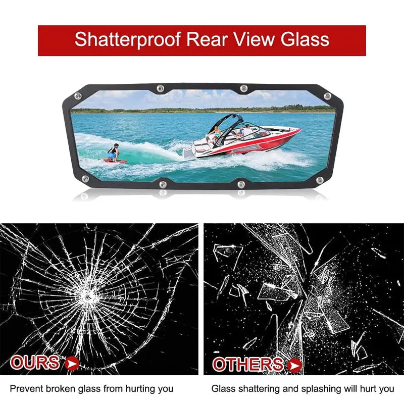 Boat Mirrors Rear View Reflective Mirror Rearview Mirrors Clear View Marine Mirror Review Mirror Wide Angle Interior Mirrors