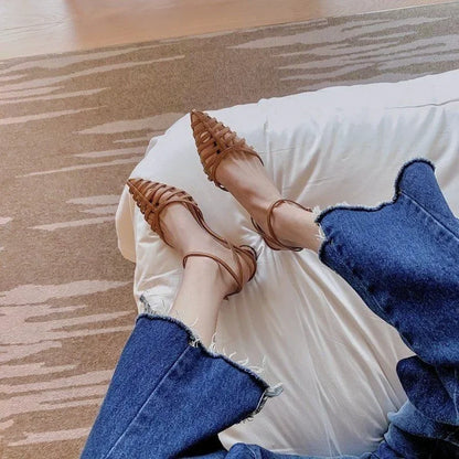 Pointed Toe Shoes Women's High Heels 2022 Fashion High Heels High Heels Summer Party Office Ladies Ladies Sandals Zapatos Mujer