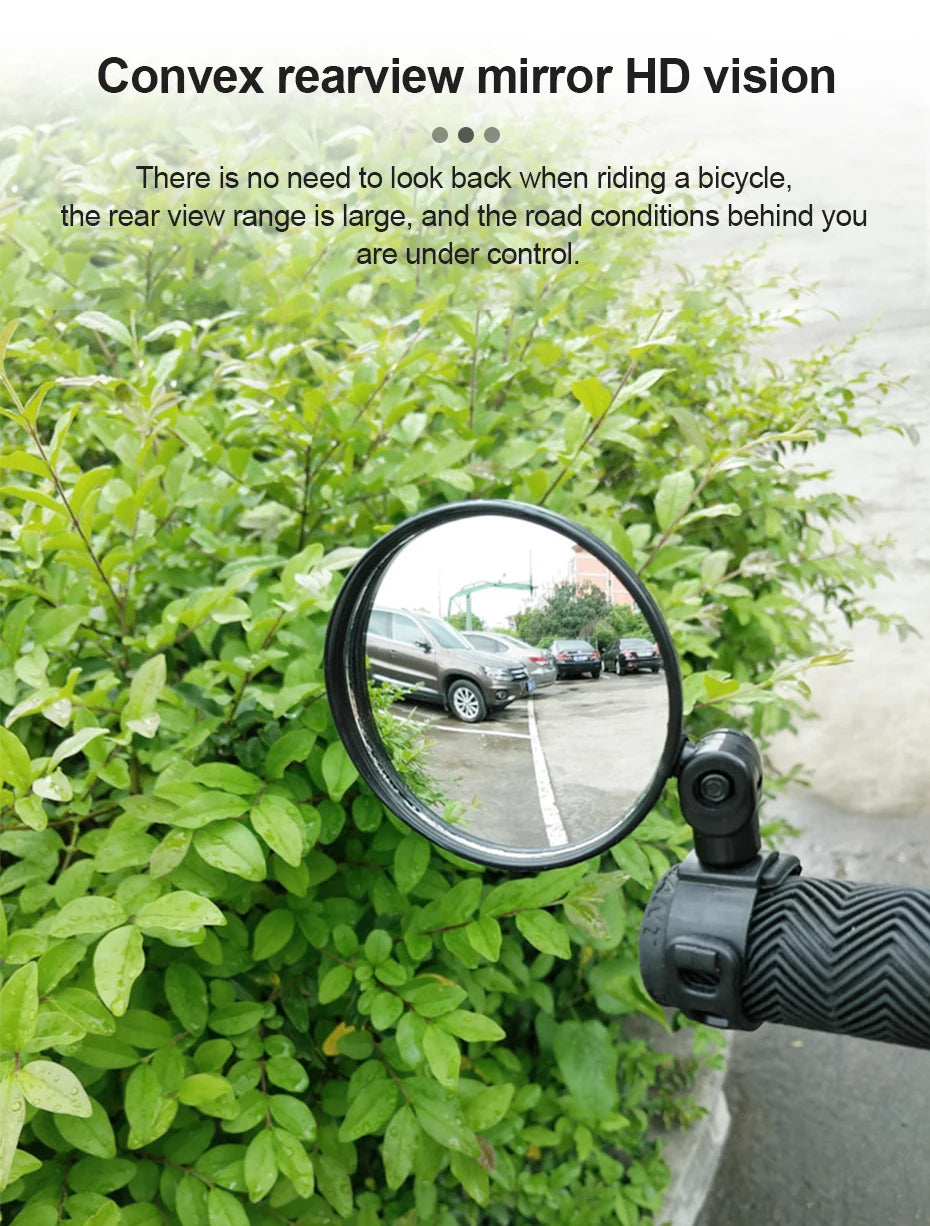 Motorcycles Rearview Mirror Side Mirror For Safety View Turning Left Right Mirror Adjustable Mini Autocycle Rear View