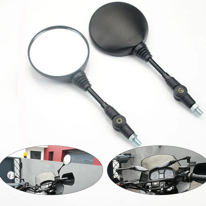 2pcs Foldable Round 10MM Scooter Rear Mirror for KTM Mirror Motocross Accessories for Bike Rearview Motorcycle Mirrors