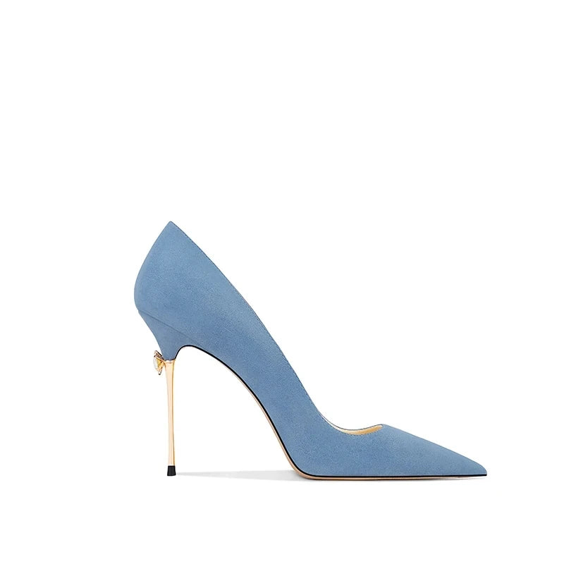 Autumn High Quality Women's High Heels Classic Pointed Women's Pumps Fashion Slim Heels Office Single Shoes Sexy slim high heels