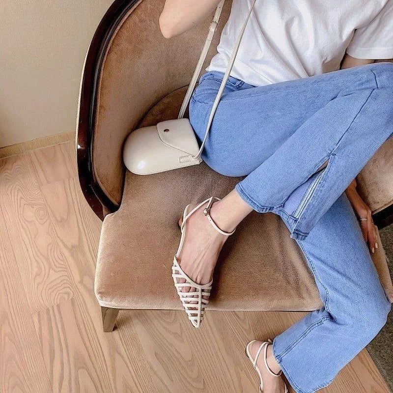 Pointed Toe Shoes Women's High Heels 2022 Fashion High Heels High Heels Summer Party Office Ladies Ladies Sandals Zapatos Mujer