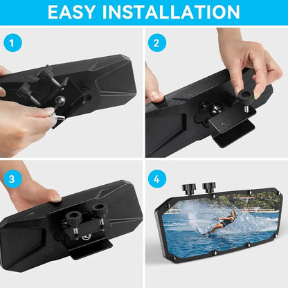 Boat Mirrors Rear View Reflective Mirror Rearview Mirrors Clear View Marine Mirror Review Mirror Wide Angle Interior Mirrors