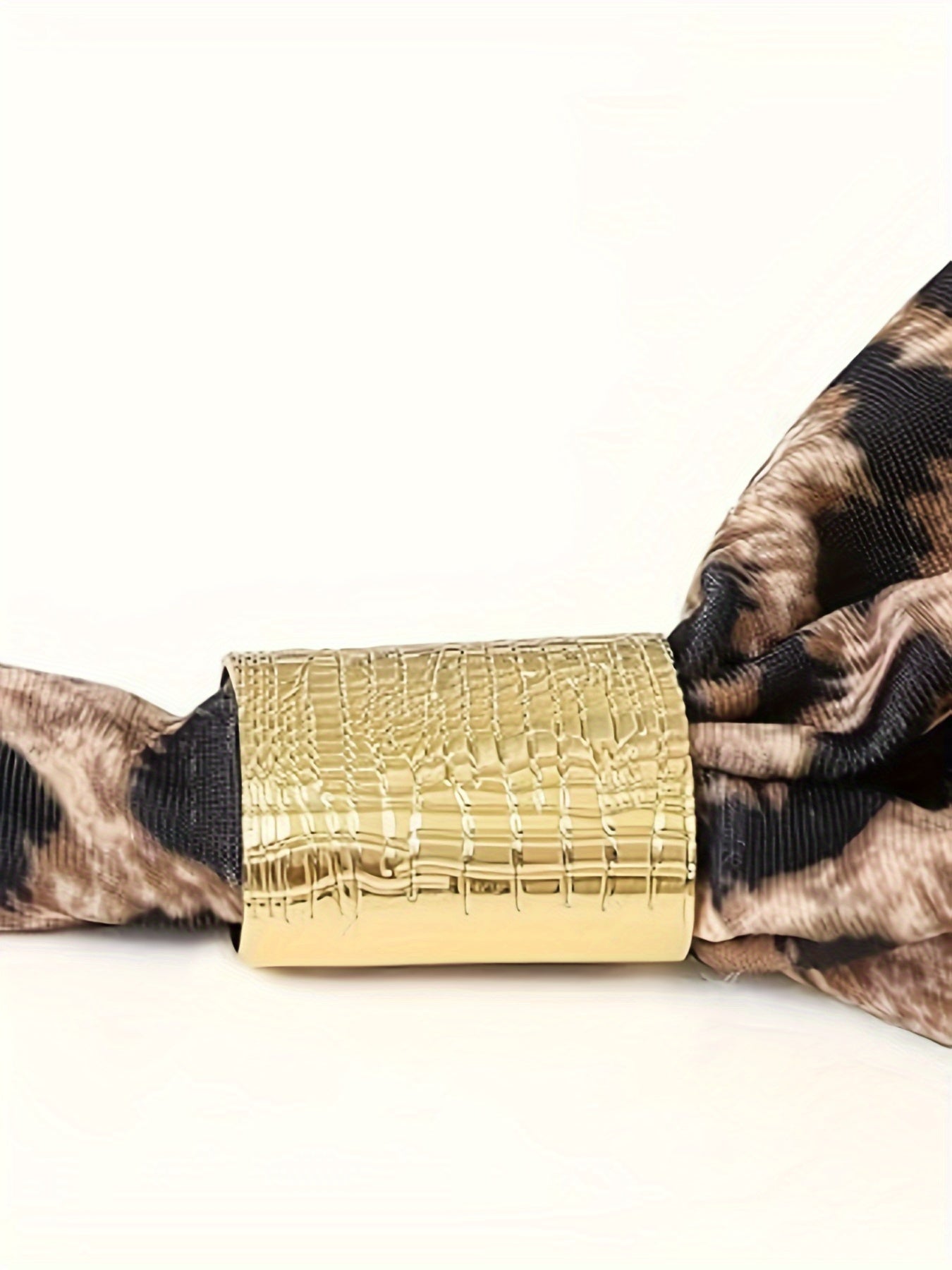 Leopard Print One-piece Swimsuit, Halter V Neck Ruched Tummy Control Athing Suits, Women's Swimwear & Clothing