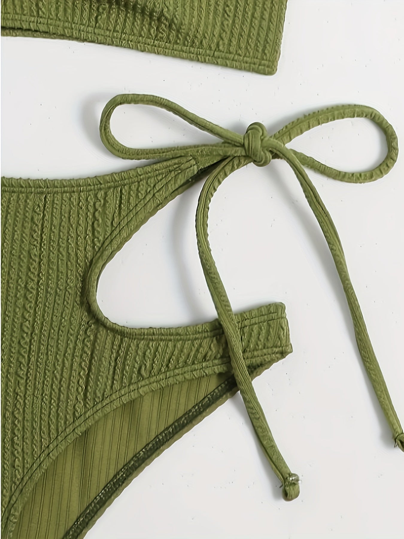2023 New Split Bikini High Waist European and American Women's Swimwear Women's Vacation Swimwear