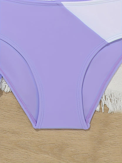 3pcs Fashionable Girls Bikini Swimwear Set - Comfortable, Quick-Dry Bathing Suit with Adjustable Straps - Perfect Sun-Ready Summer Clothes for Beach Vacations